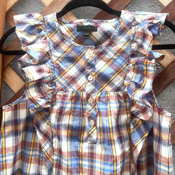 J. Crew Plaid top - Picture 7 of 9